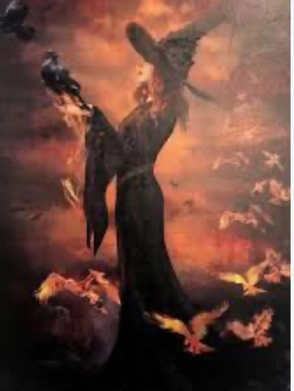 Witch Wall Art Decor Canvas Halloween Michaels Ashland Midnight Moon Raven